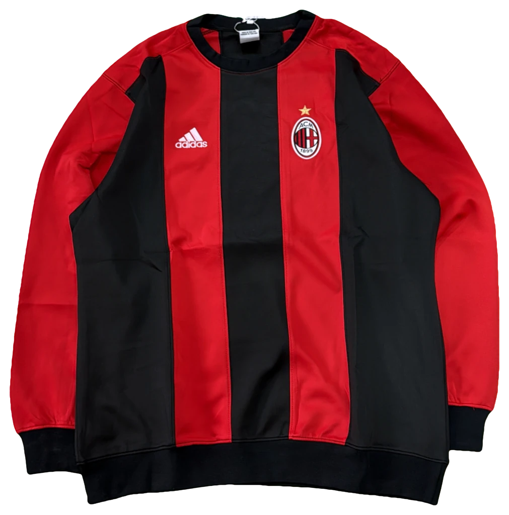 Blusa Milan Listrada vermelha e preta, frente