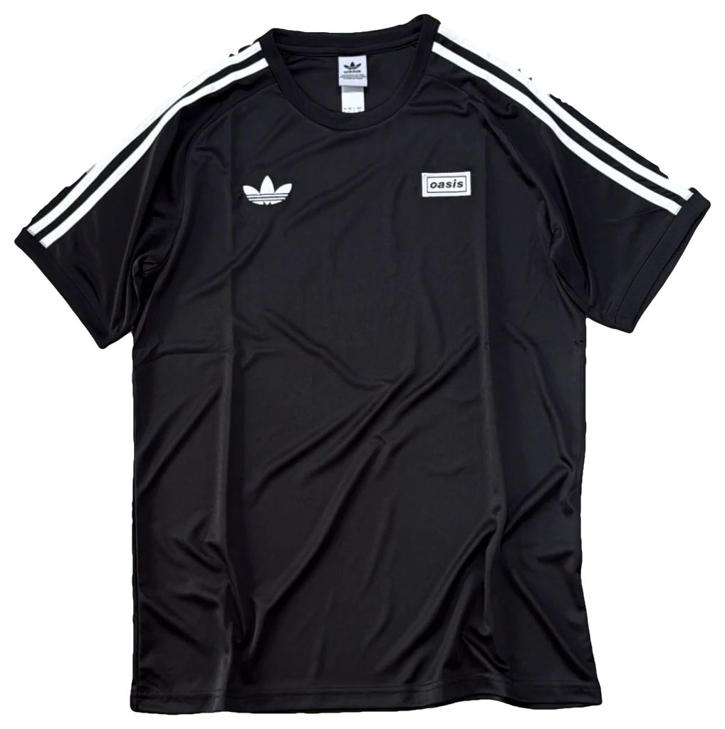 Camisa adidas × Oasis, preta, frente