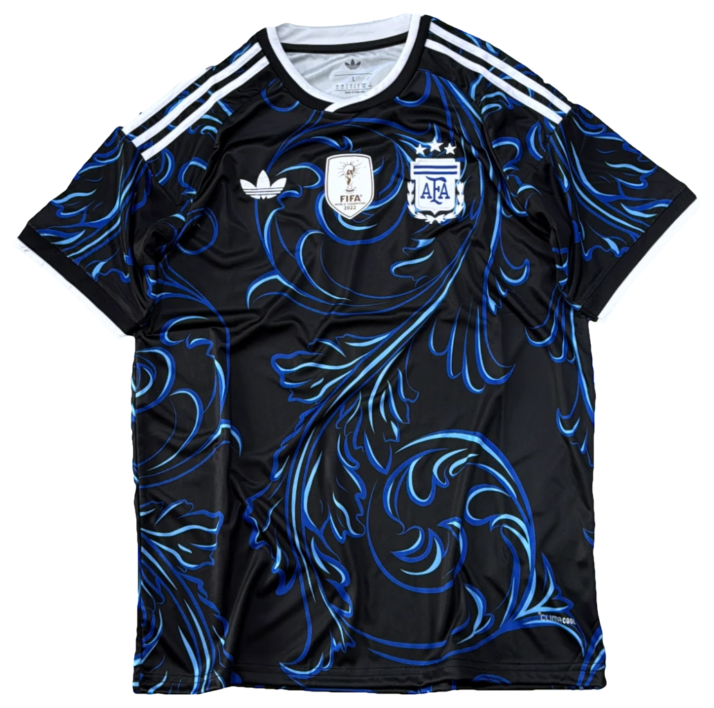 Camisa Argentina Reserva preta, frente