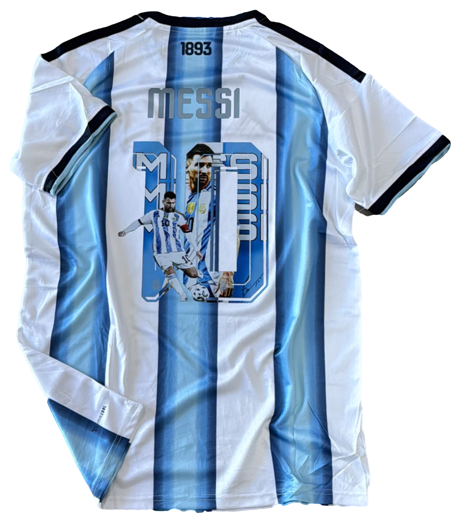 Camisa Argentina × Messi Arte, costas