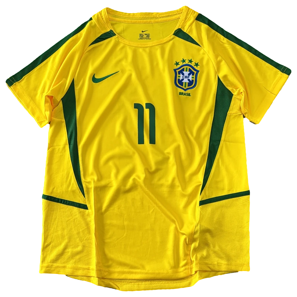 Camisa Brasil × Ronaldinho, amarela 11, frente