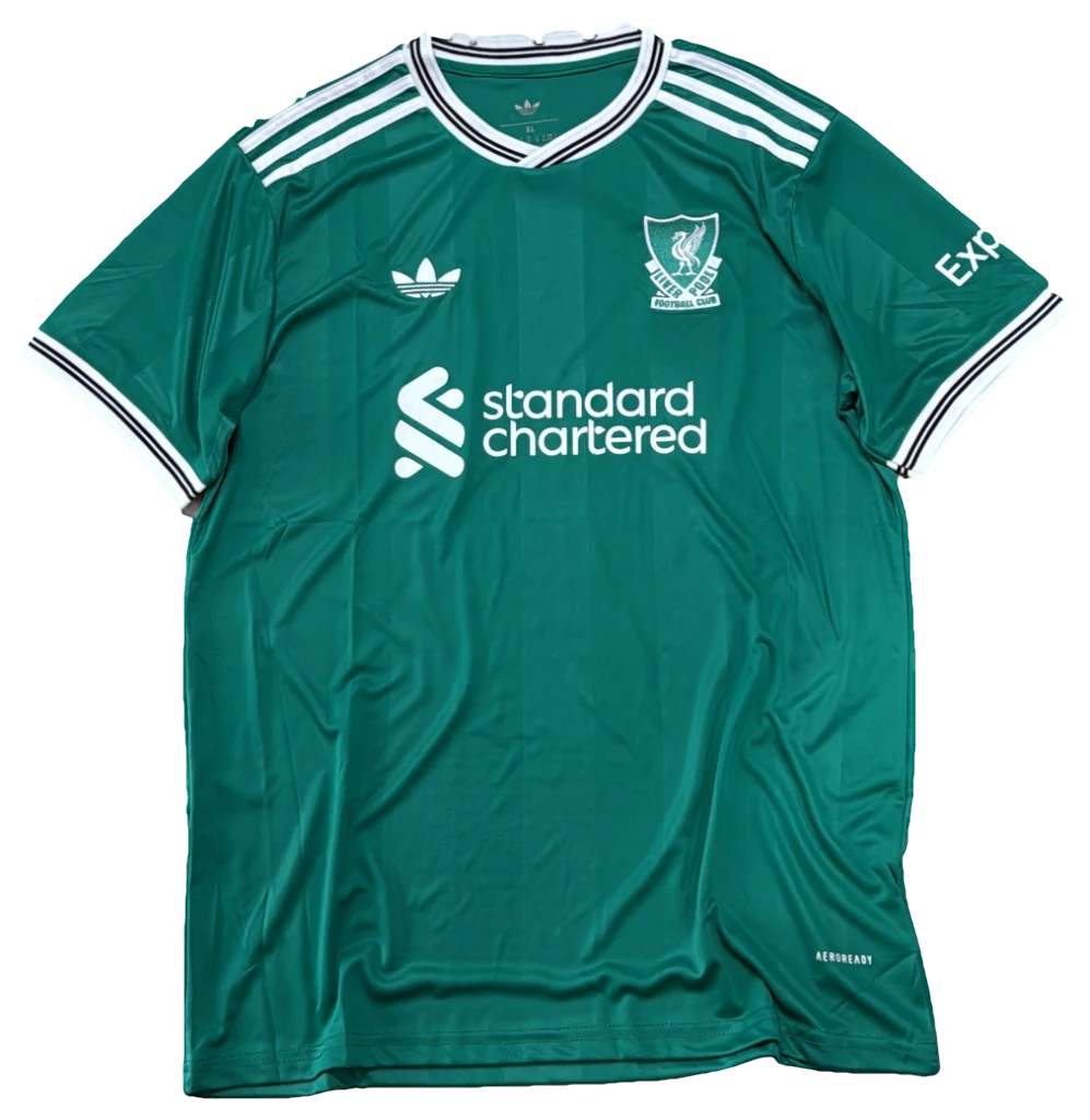 Camisa Liverpool Terceira verde, frente