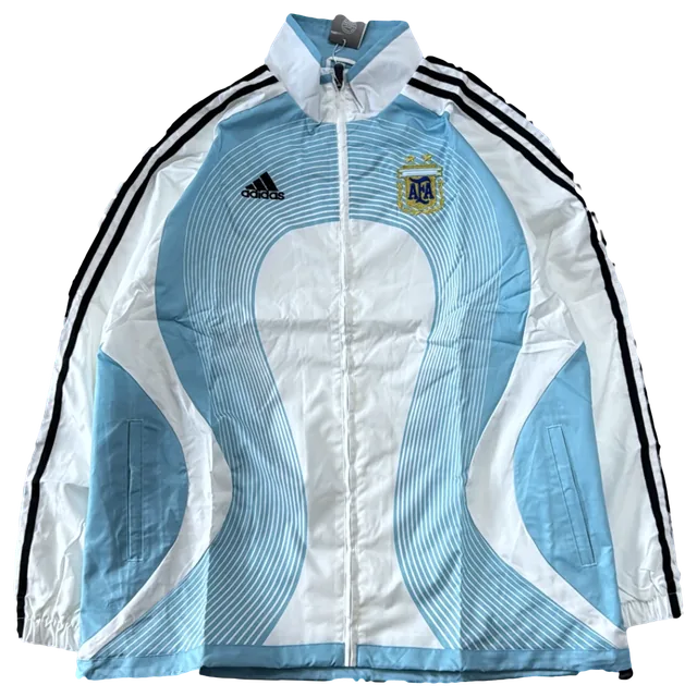 Blusa Argentina Jaqueta celeste e branca