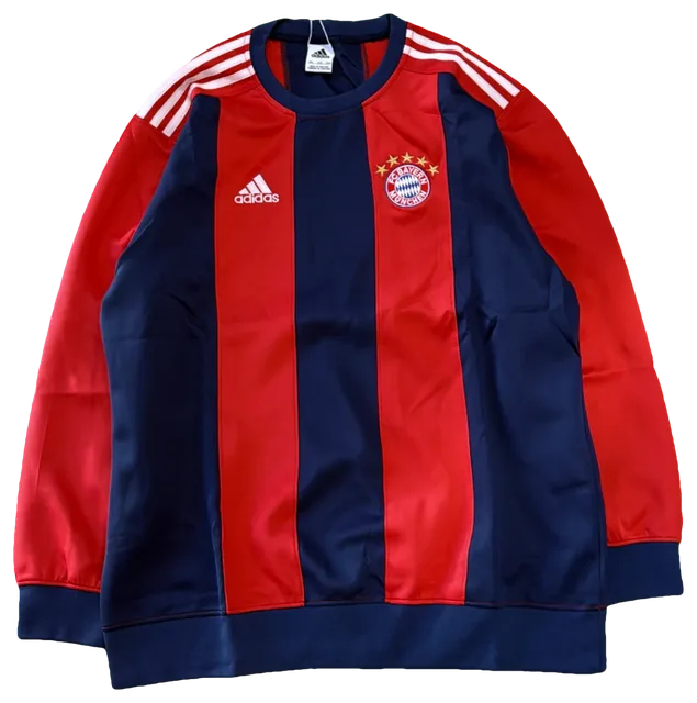 Blusa Bayern de Munique Listrada vermelha e azul