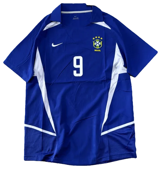 Camisa Brasil × Ronaldo, azul com recortes