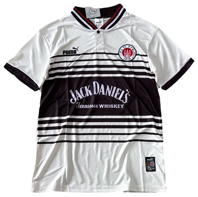 Camisa St. Pauli Branca listrada