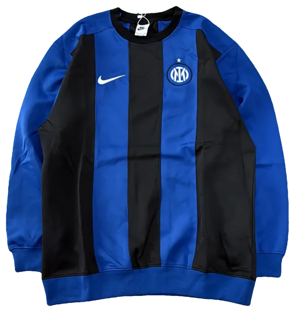 Blusa Inter de Milão Listrada azul e preta
