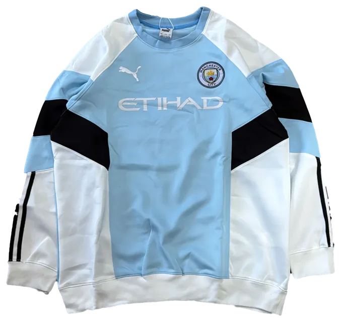 Blusa Manchester City Azul-celeste e branca