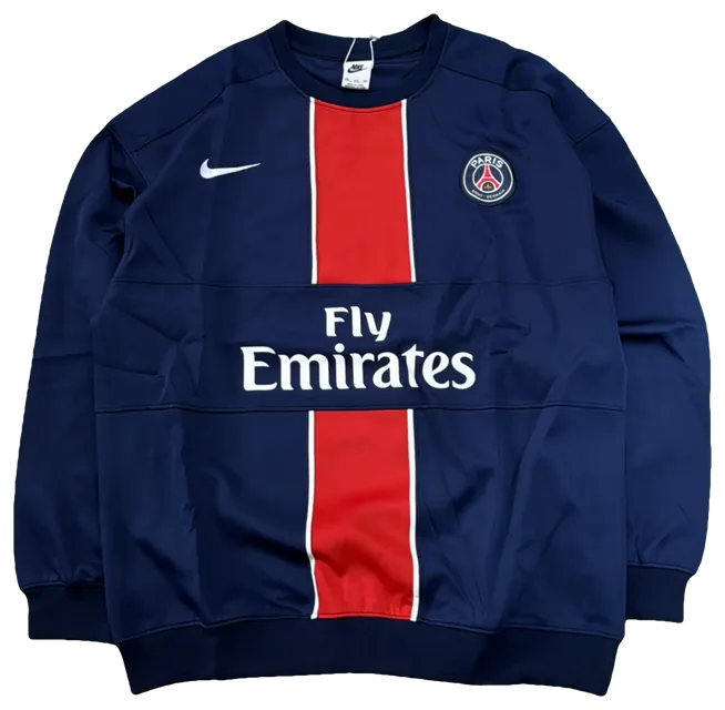 Blusa Paris Saint-Germain Azul-marinho, faixa vermelha