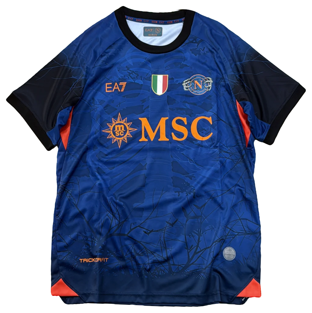 Camisa Napoli Halloween azul, frente
