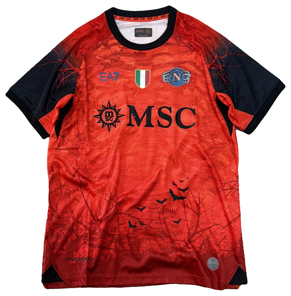 Camisa Napoli Halloween laranja, frente
