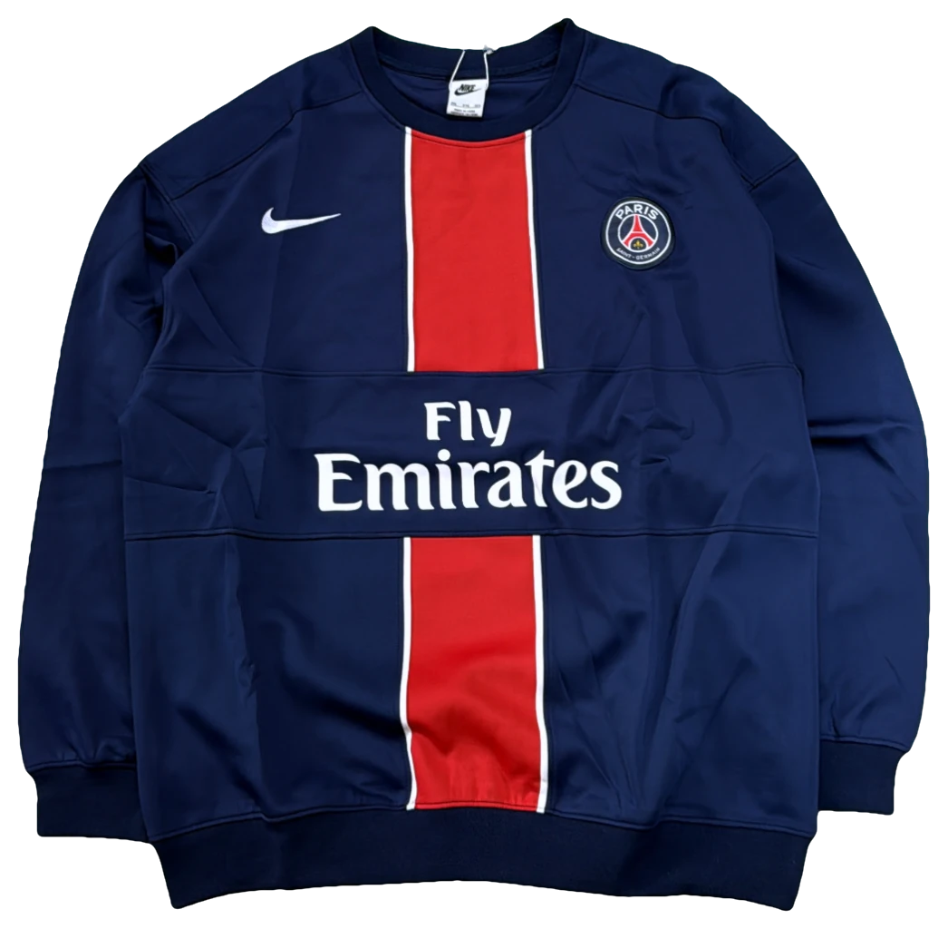 Blusa Paris Saint-Germain Azul-marinho, faixa vermelha, frente