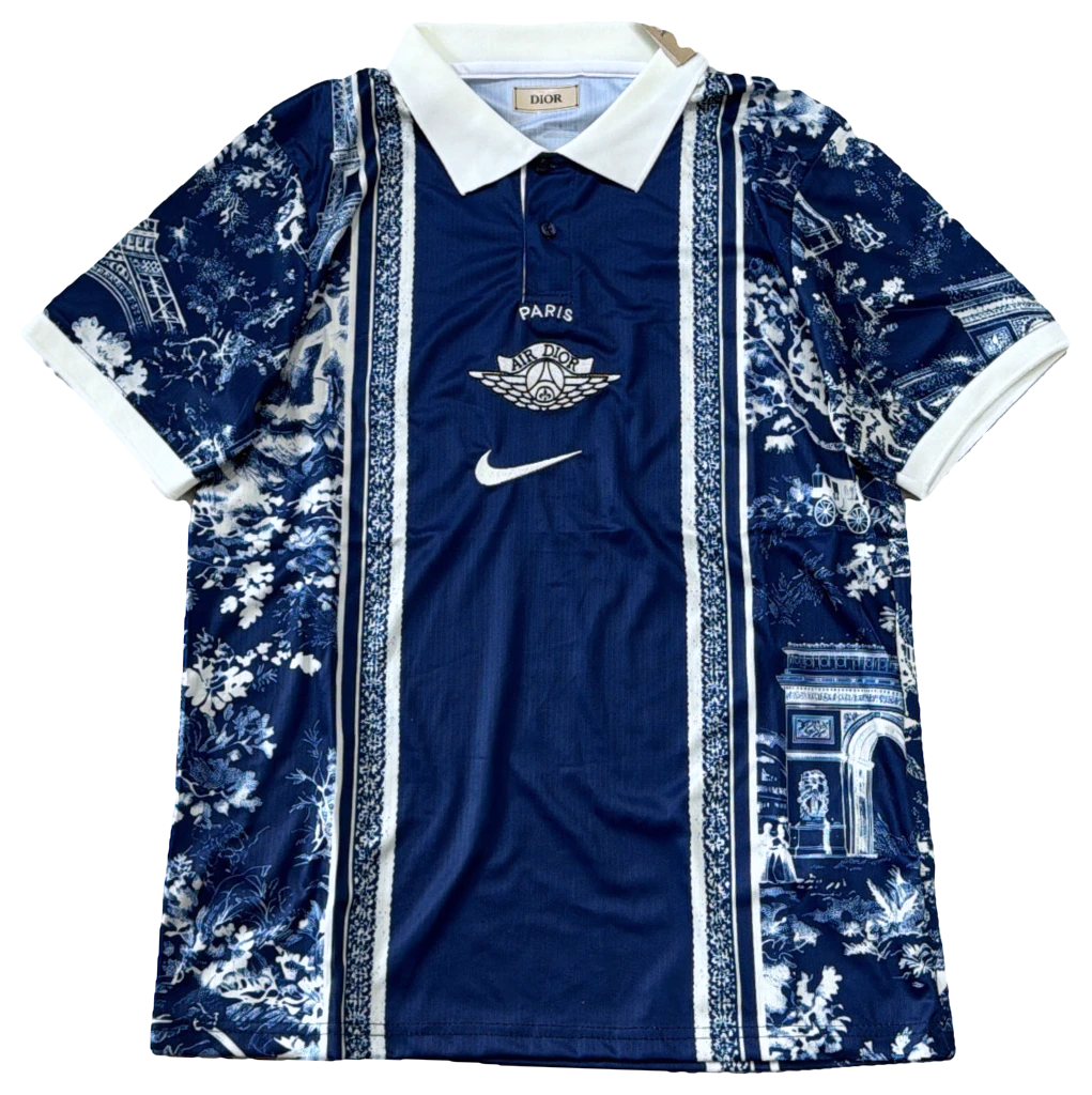 Camisa Paris Saint-Germain × Dior (versão torcedor), frente