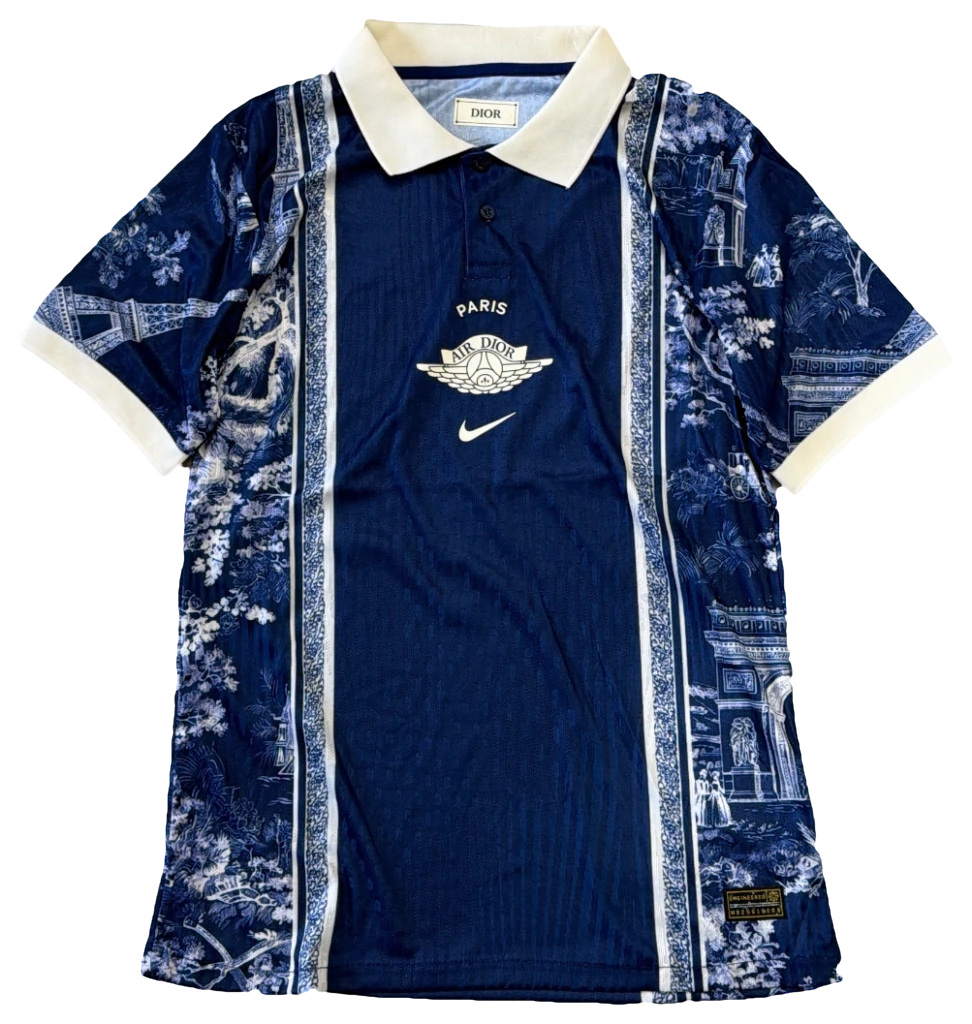 Camisa Paris Saint-Germain × Dior, frente