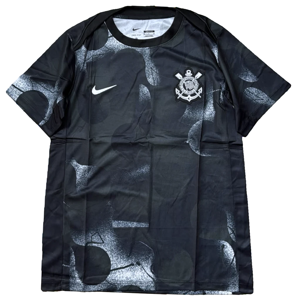 Camisa Corinthians Pré jogo 25-26, frente